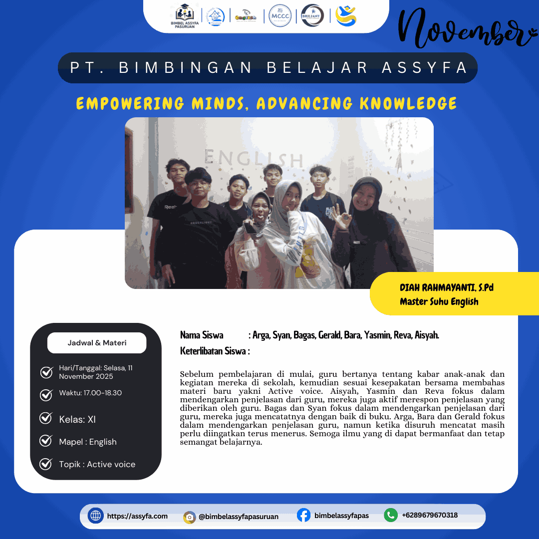 Guru memberikan penjelasan rinci