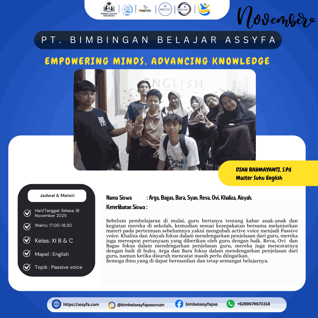 Keterlibatan aktif siswa