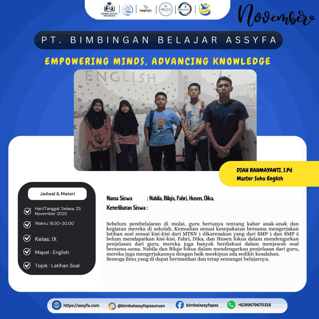 Siswa mempelajari Sains