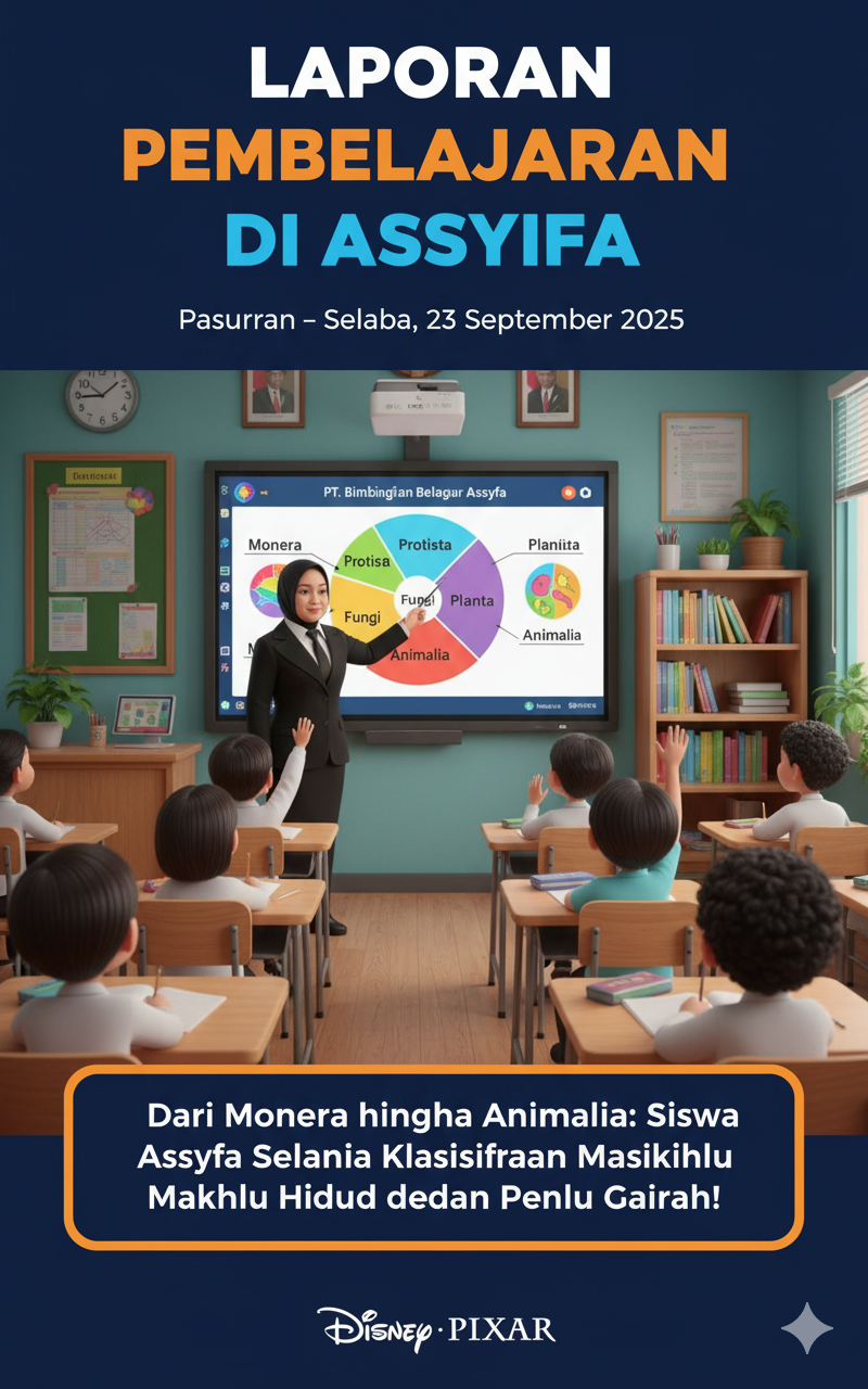 Dari Monera hingga Animalia: Siswa Assyfa Selami Dunia Klasifikasi Makhluk Hidup dengan Penuh Gairah!