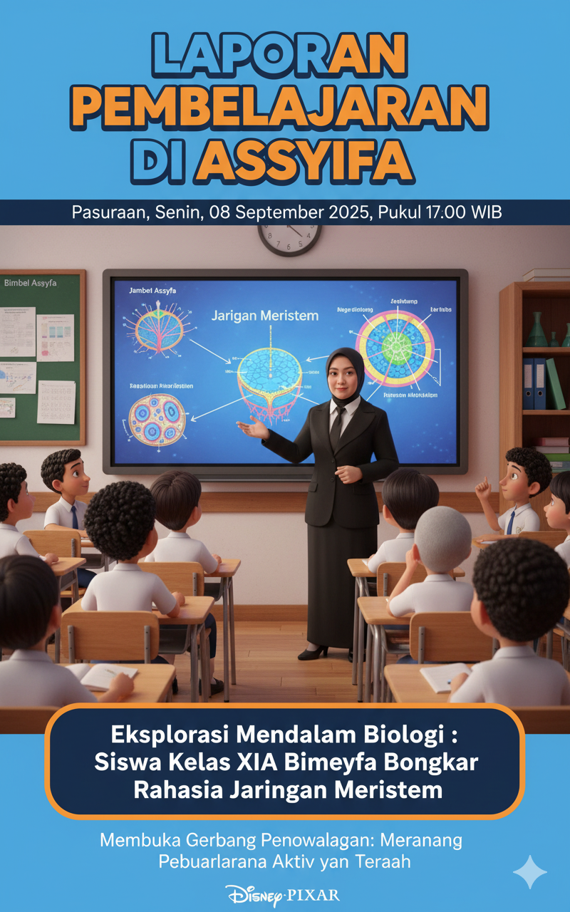 Eksplorasi Mendalam Biologi: Siswa Kelas XIA Bimbel Assyfa Bongkar Rahasia Jaringan Meristem
