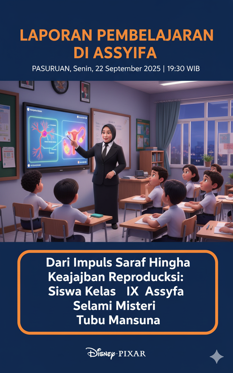 Dari Impuls Saraf Hingga Keajaiban Reproduksi: Siswa Kelas IX Assyfa Selami Misteri Tubuh Manusia
