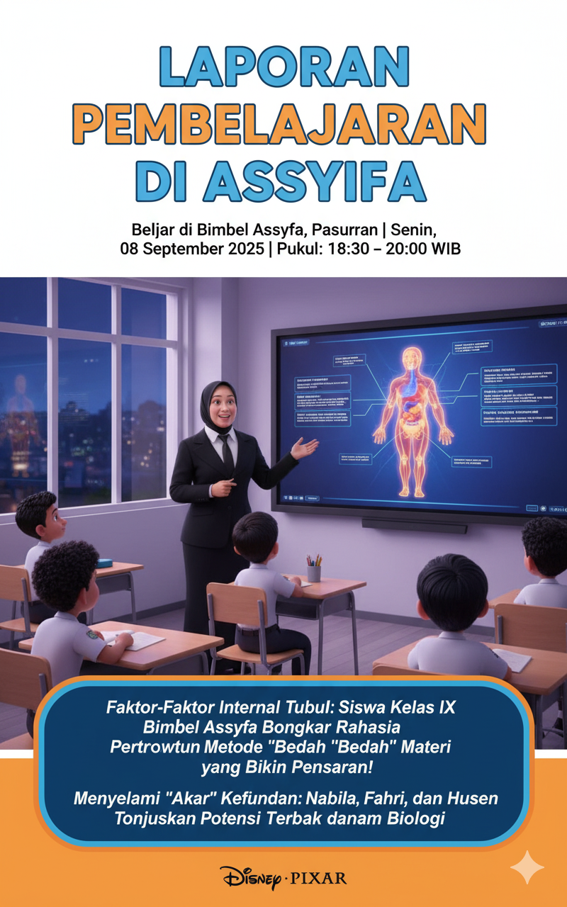 Faktor-Faktor Internal Tubuh: Siswa Kelas IX Bimbel Assyfa Bongkar Rahasia Pertumbuhan dengan Metode 'Bedah' Materi yang Bikin Penasaran!