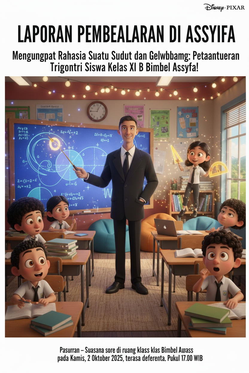 Mengungkap Rahasia Sudut dan Gelombang: Petualangan Trigonometri Siswa Kelas XI B Bimbel Assyfa!