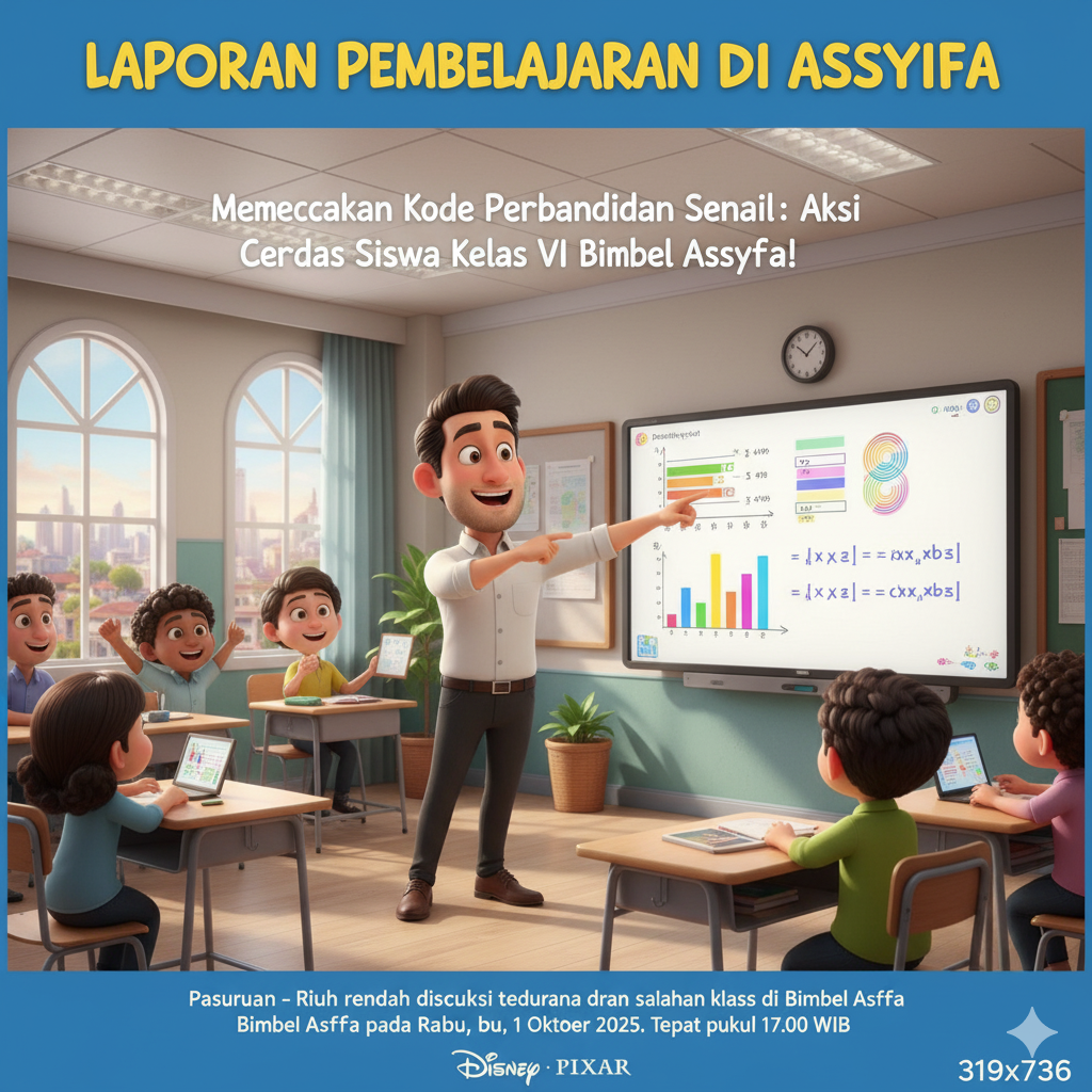 Memecahkan Kode Perbandingan Senilai: Aksi Cerdas Siswa Kelas VII Bimbel Assyfa!